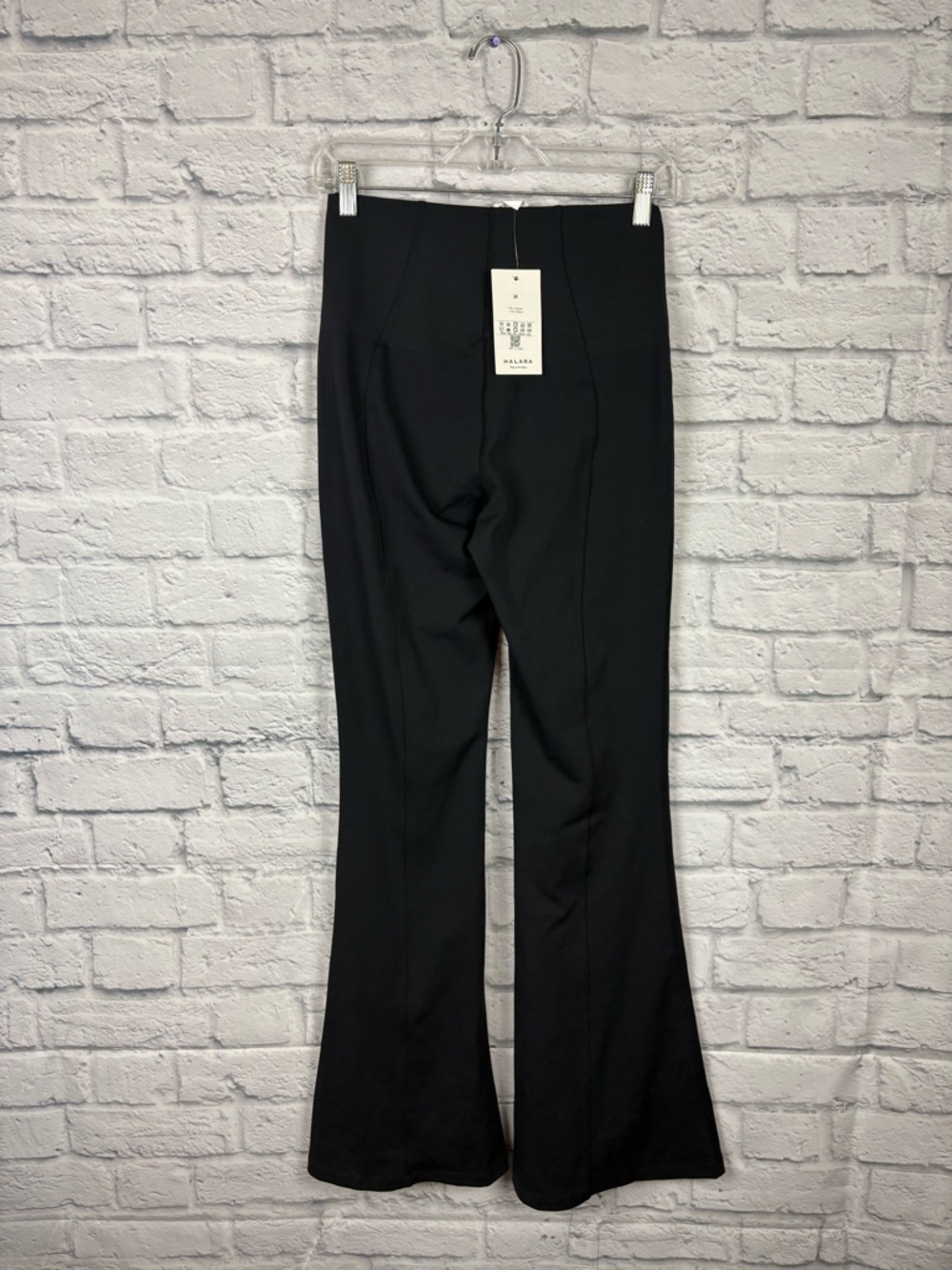 NWT Halara Cloudful High Waist Split Hem Super Flare Yoga Leggings Black size M - Picture 6 of 7